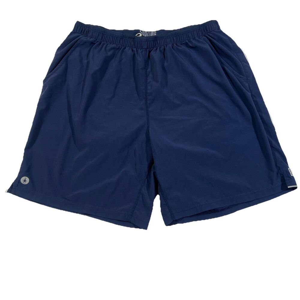 Smartwool Active Lined Performance Running Shorts Navy Men's Size Large